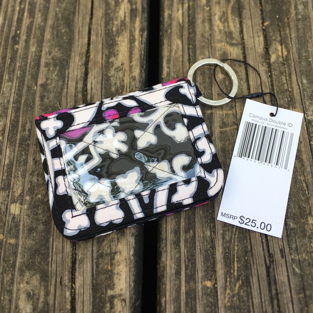 Vera Bradley Campus Double ID Scroll Medallion!